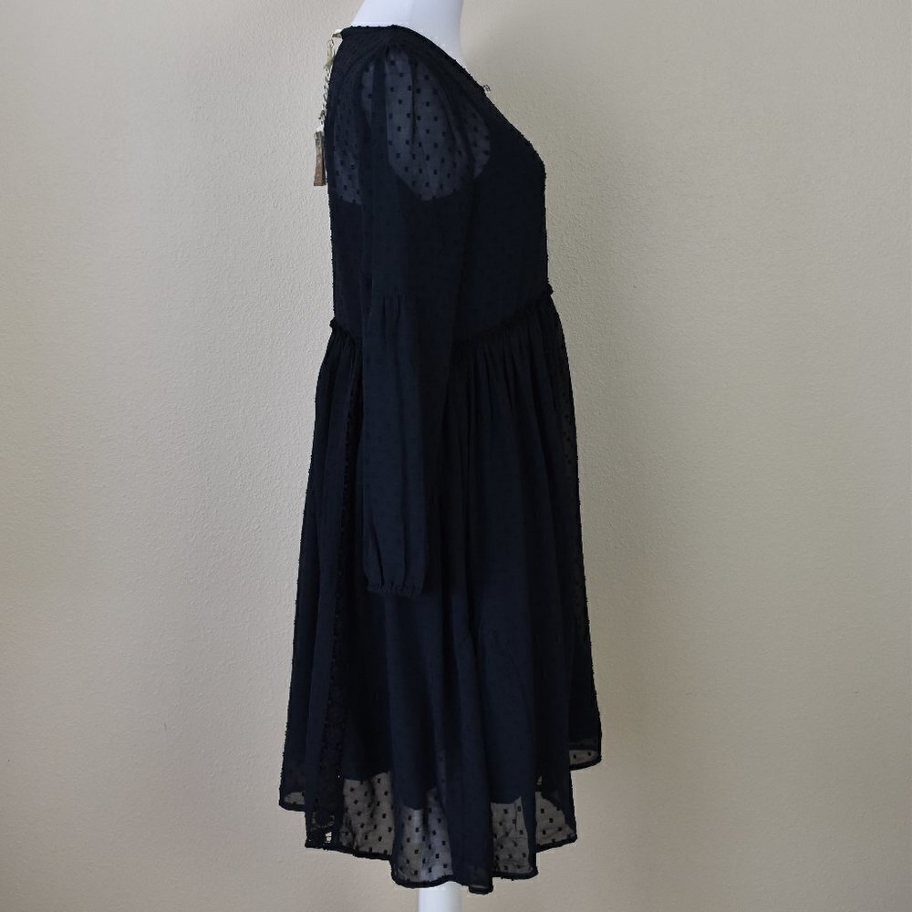 Matilda Jane Nostalgic Charlie Sweet Swiss Dot Dress NEW M - Picture 7 of 8